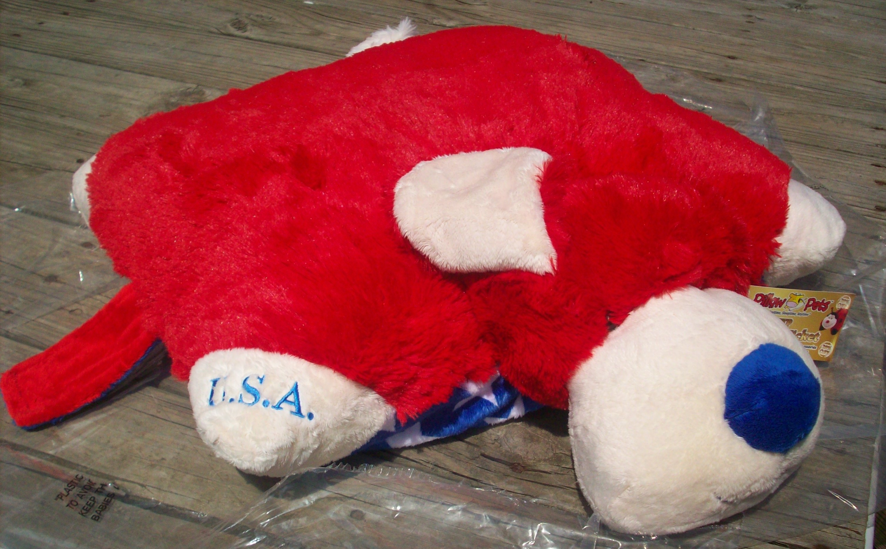 orange pillow pet