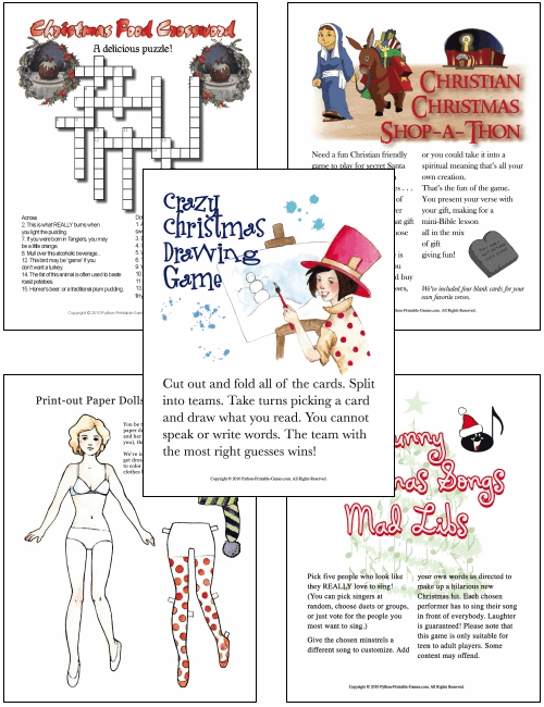 Printable Christmas Work Sheets