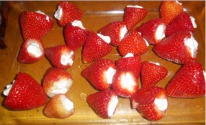 cheesecake strawberries