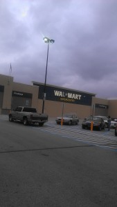 Outside of Walmart