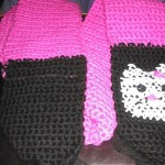 hello kitty crochet scarf