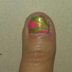 nail art water marbling