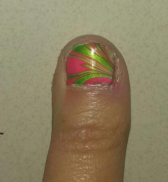 nail art water marbling