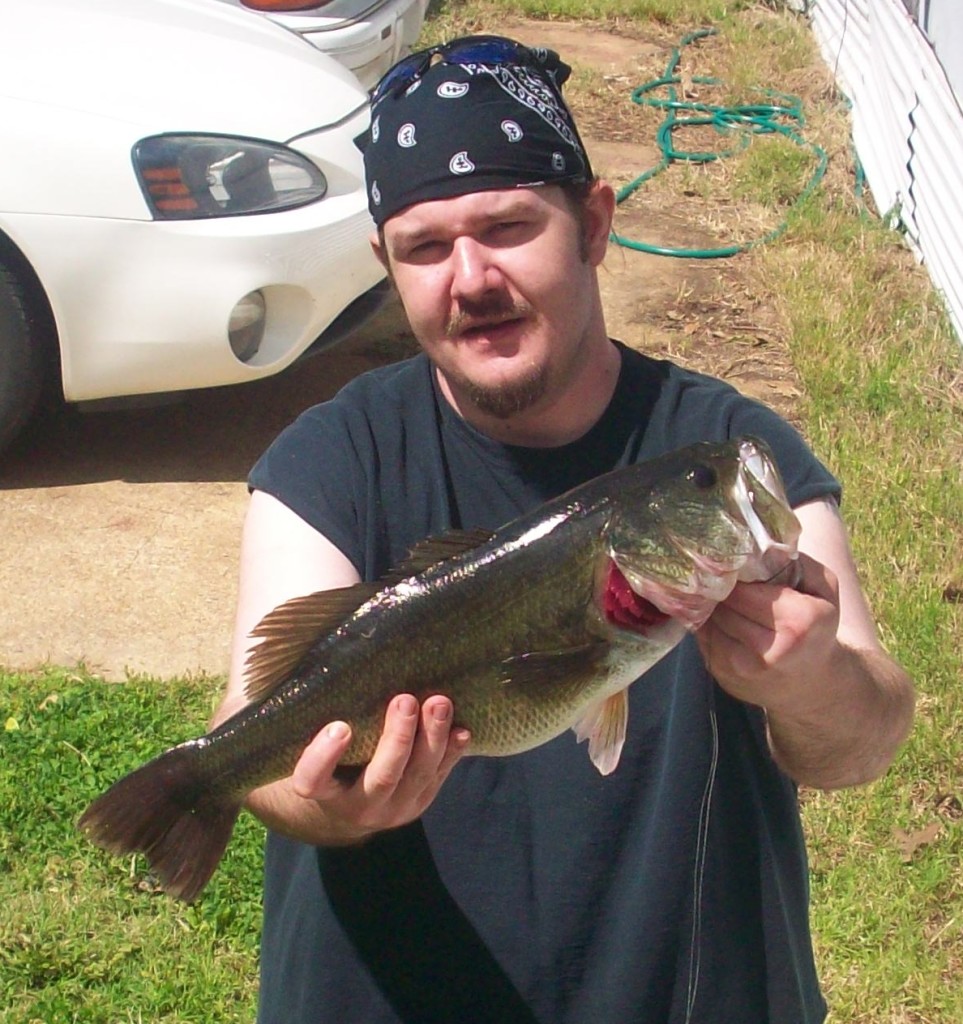 husband with bass