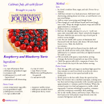 raspberry and blueberry tart