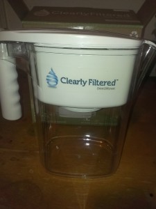 clearly filtered water pitcher