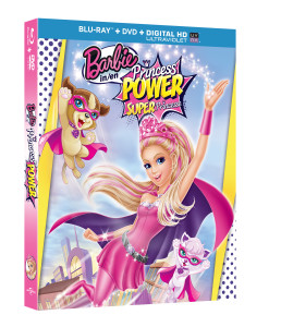 BARBIE IN PRINCESS POWER BLU RAY DVD ARTWORK