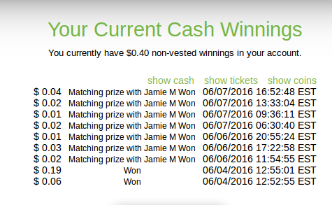 Instant Cash Sweepstakes